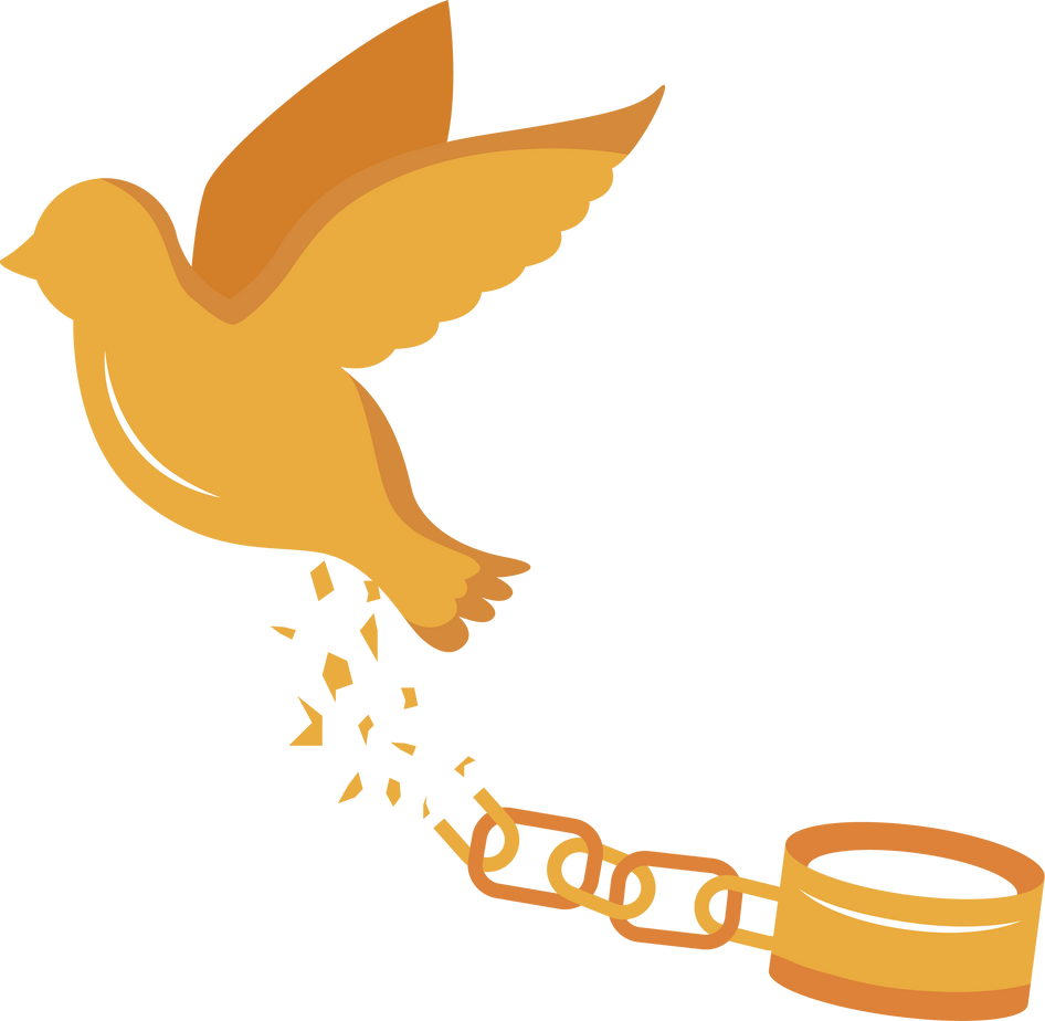 golden dove flying free